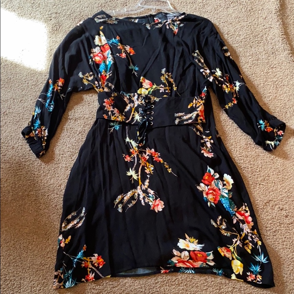 Black floral Suzy Shier dress